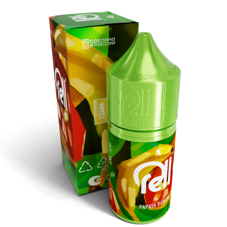 Жидкость для вейпа RELL GREEN 0% (28мл) в наличии. Якутск. Купить сейчас! XB store