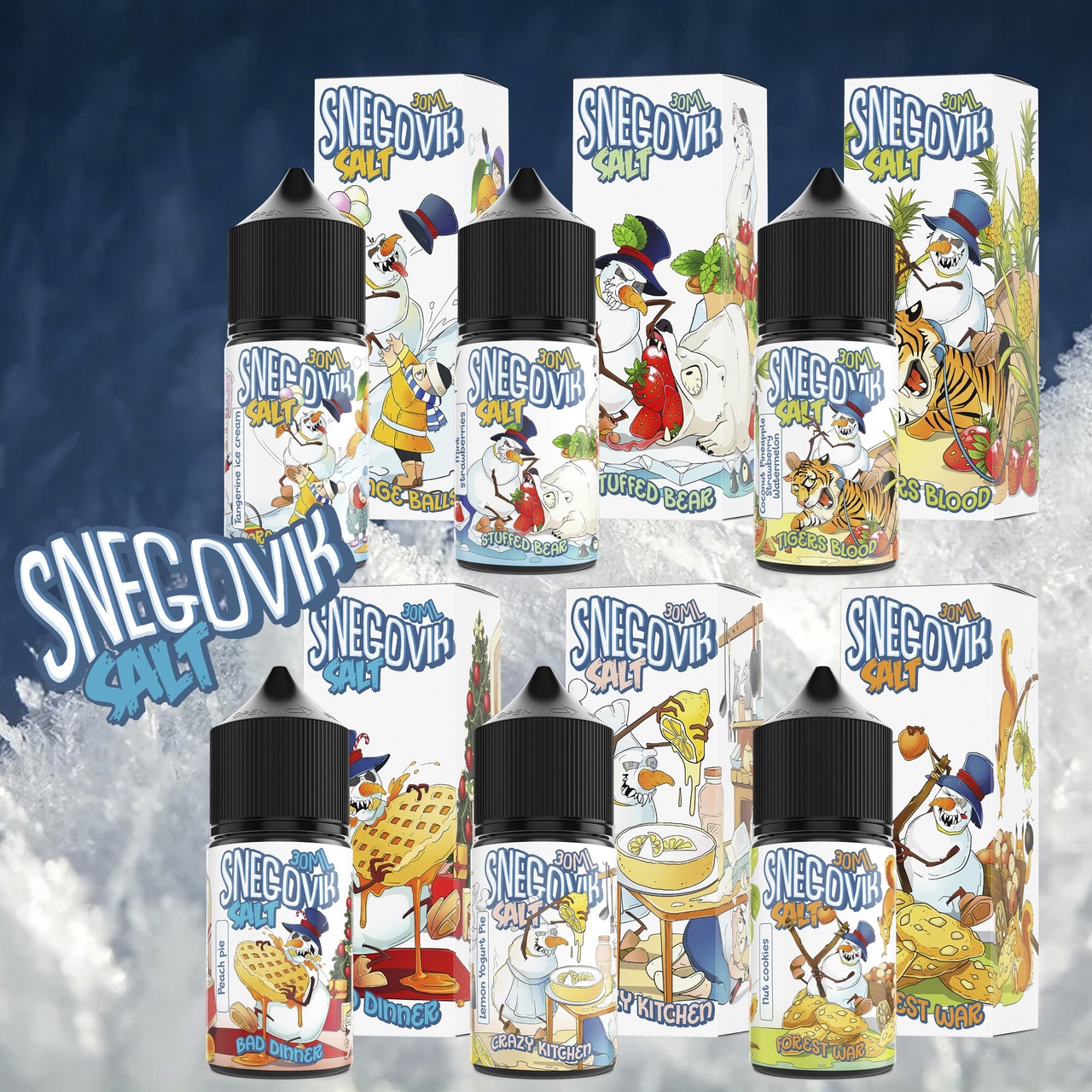 Ж_SNEGOVIK Salt (30мл) в наличии. Якутск. Купить сейчас! XB store