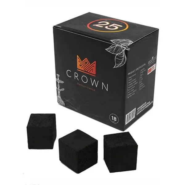 Уголь для кальяна Crown 250гр 25мм (брикет)
