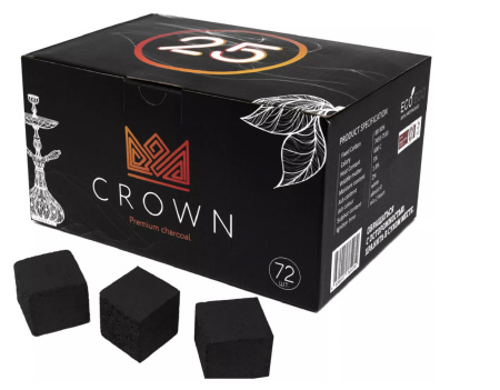 Уголь для кальяна Crown 1кг 25мм