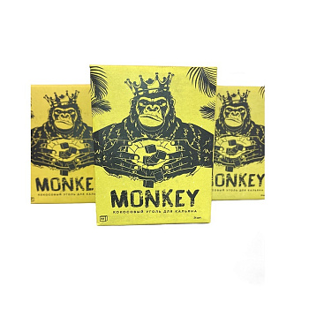 Уголь для кальяна Monkey 250гр 22 мм (брикет) в наличии. Якутск. Купить сейчас! XB store