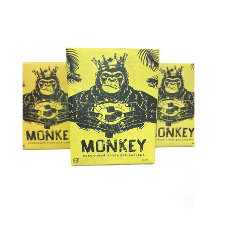 Уголь для кальяна Monkey 250гр 22 мм (брикет) в наличии. Якутск. Купить сейчас! XB store