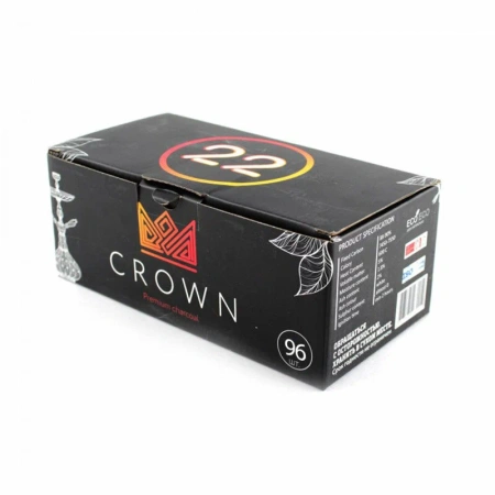 Уголь для кальяна Crown 1кг 22мм