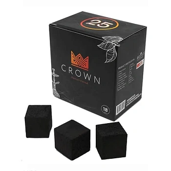 Уголь для кальяна Crown 250гр 25мм (брикет)