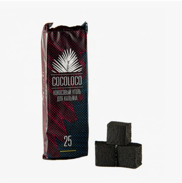 Уголь для кальяна Cocoloco 25мм (брикет)